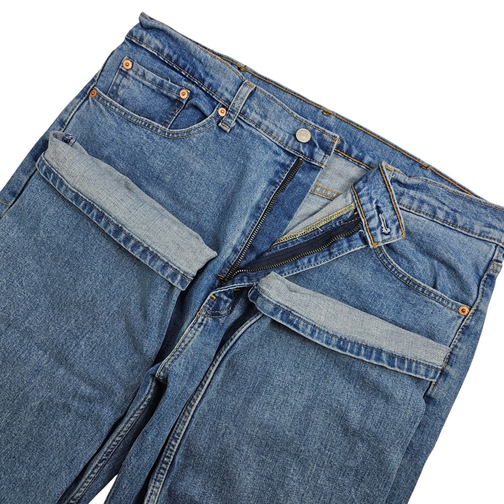 Levis 505 Regular Fit Mens Jeans W38 L32 (Actual 37x31) Blue Denim Made In Egypt